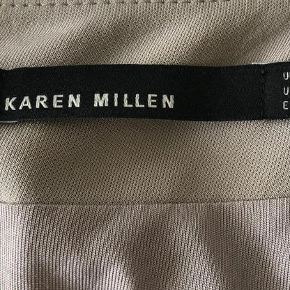 Karen Millen Taupe Jersey Folded Stretch Mini Dress UK 12 US 8 EU 40 - Timelessfashions