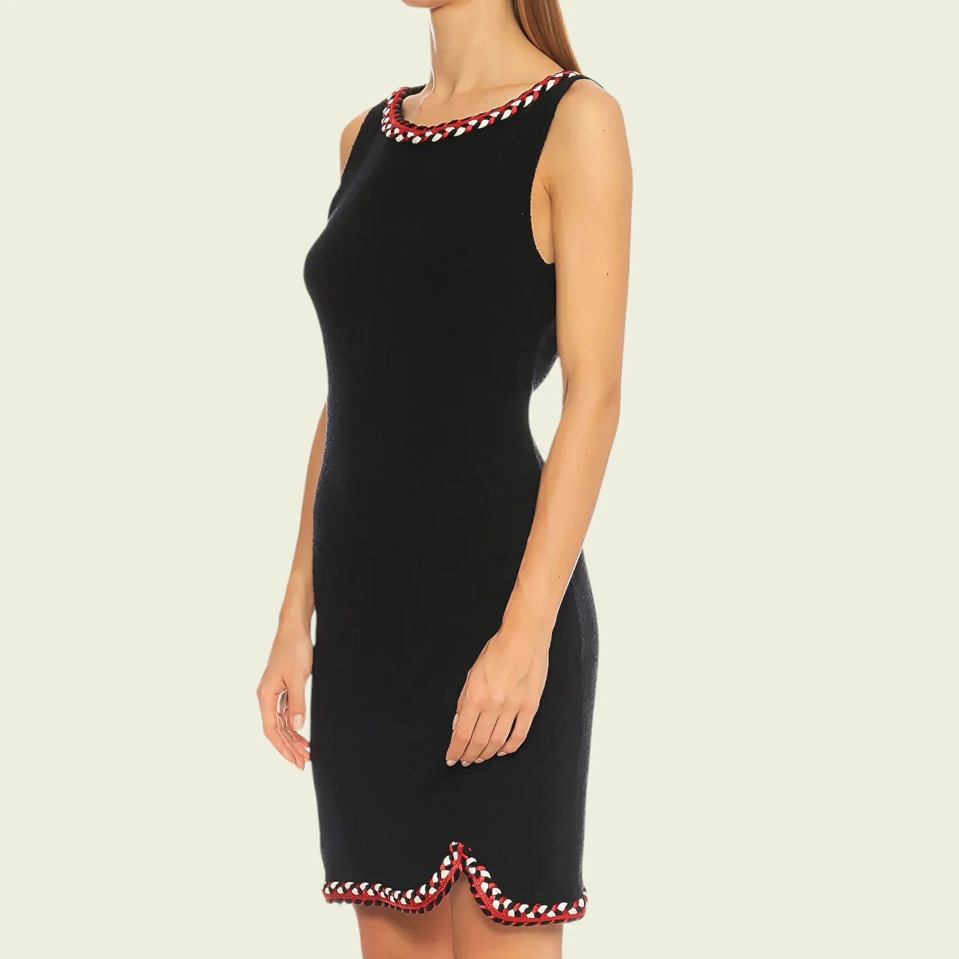 Boutique Moschino Black Pencil Dress UK 8 US 4 EU 36 IT 40 - Timelessfashions