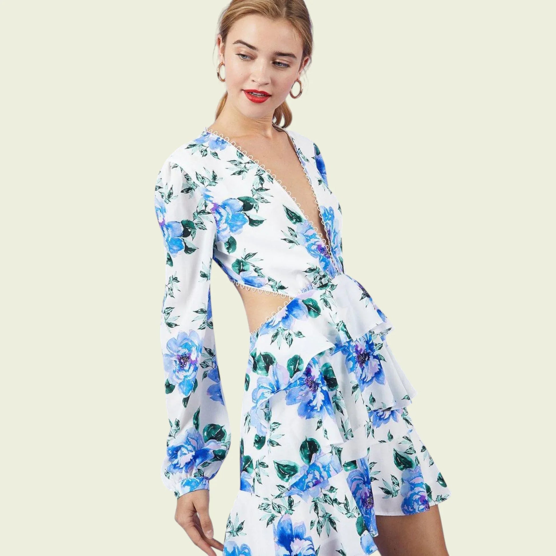 Coast Blue & White Lace Skater Dress UK 14 US 10 EU 42 - Timelessfashions