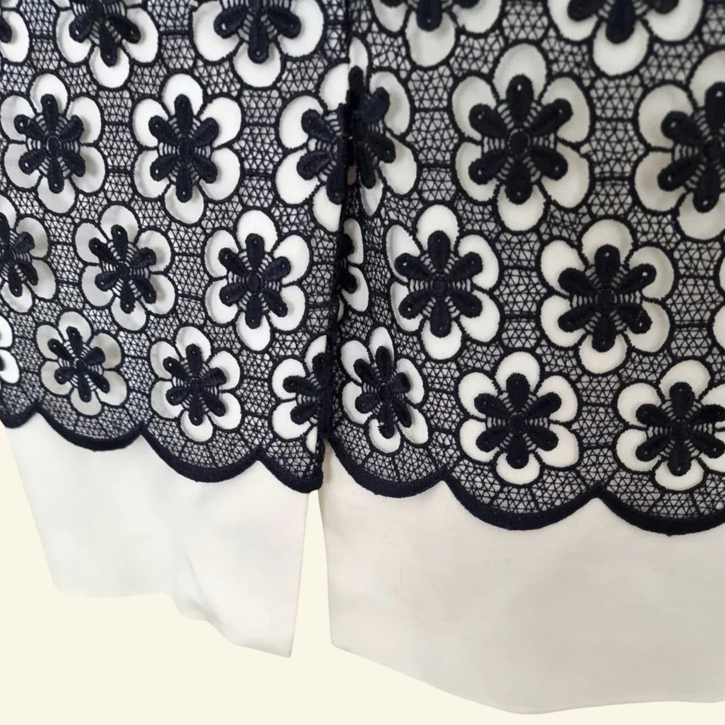 Hobbs Navy & White Lace Dress UK 12 US 8 EU 40 - Timelessfashions