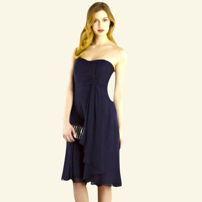 Coast Tamara French Navy Chiffon Dress UK 8 US 4 EU 36 - Timelessfashions