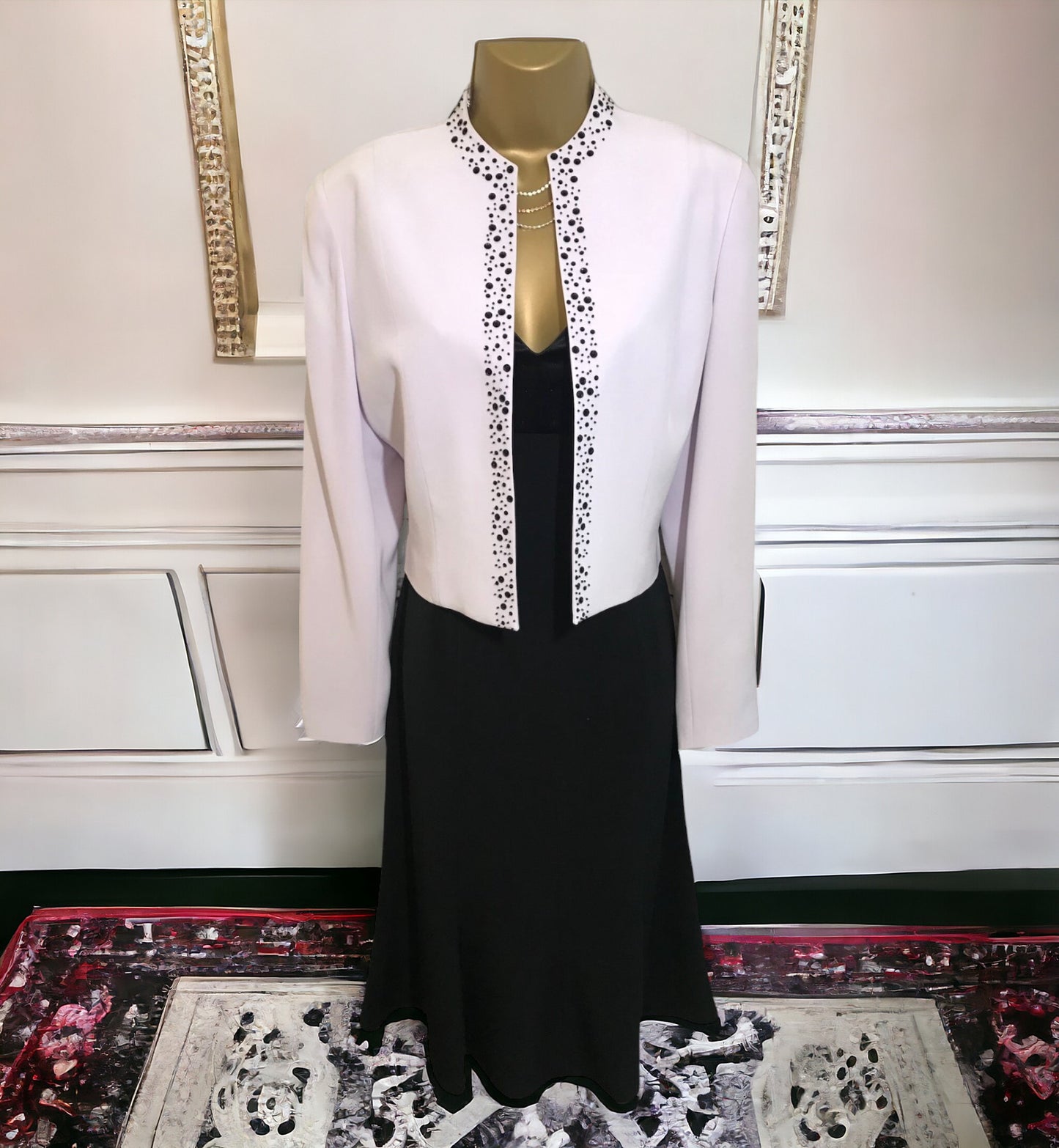 Condici Black & Lilac Special Occasion Outfit UK 10 US 6 EU 38 Timeless Fashions