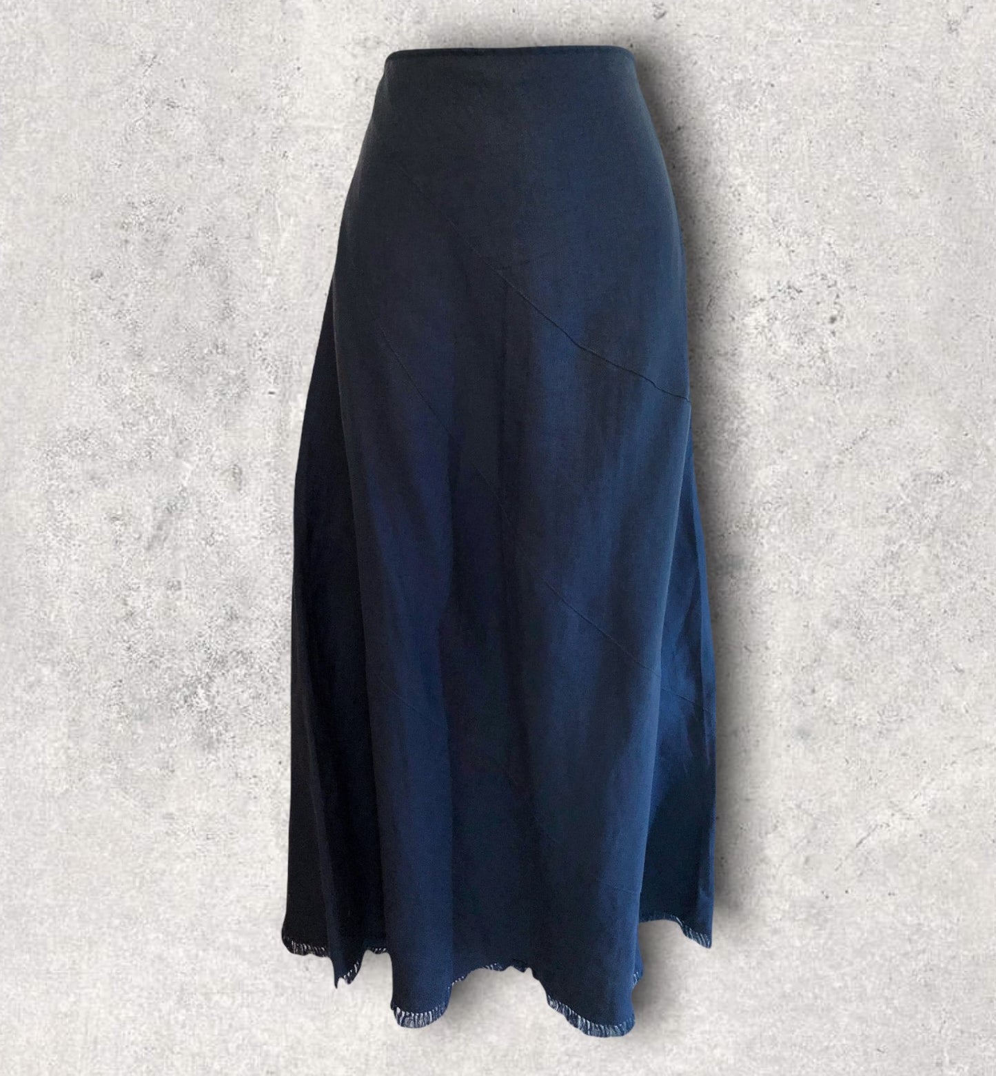 Nougat London Teal Linen A-Line Long Skirt UK 10 US 6 EU 38 Timeless Fashions