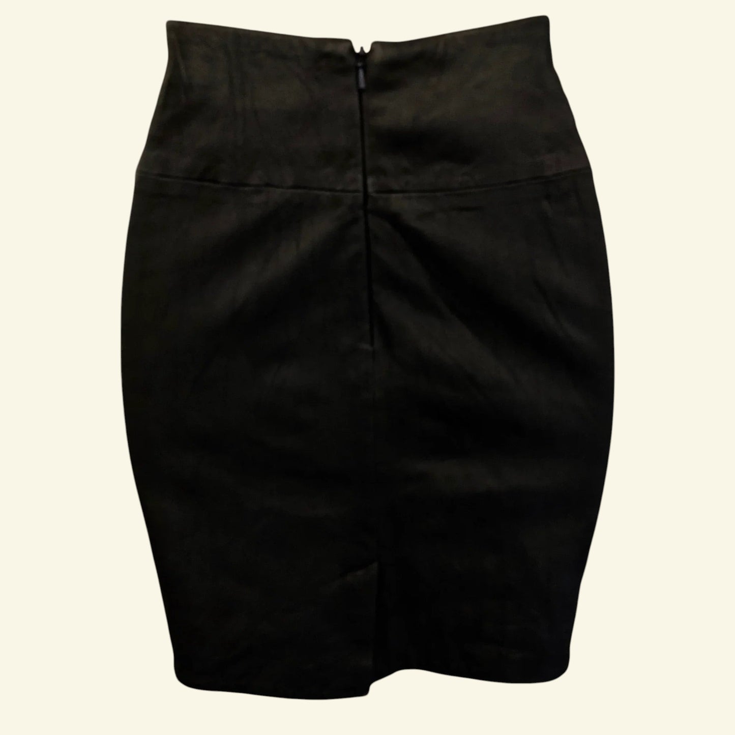 Eleven Paris Black Leather Mini Skirt UK 8 US 4 EU 36 - Timelessfashions