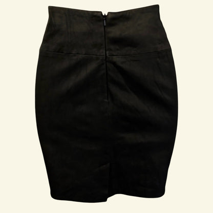 Eleven Paris Black Leather Mini Skirt UK 8 US 4 EU 36 - Timelessfashions