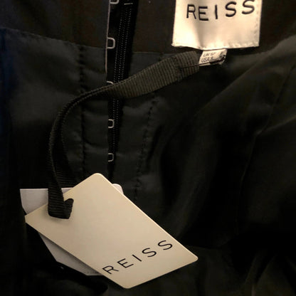 Reiss Della Black & Copper Corset Bustier Dress UK 12 US 8 EU 40 - Timelessfashions