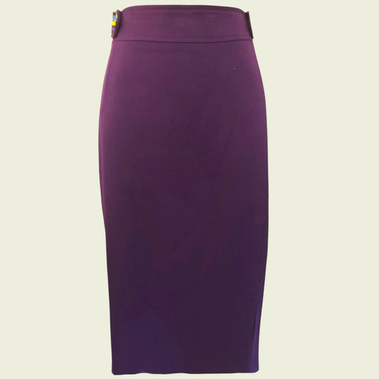 Purple skirt on a beige background