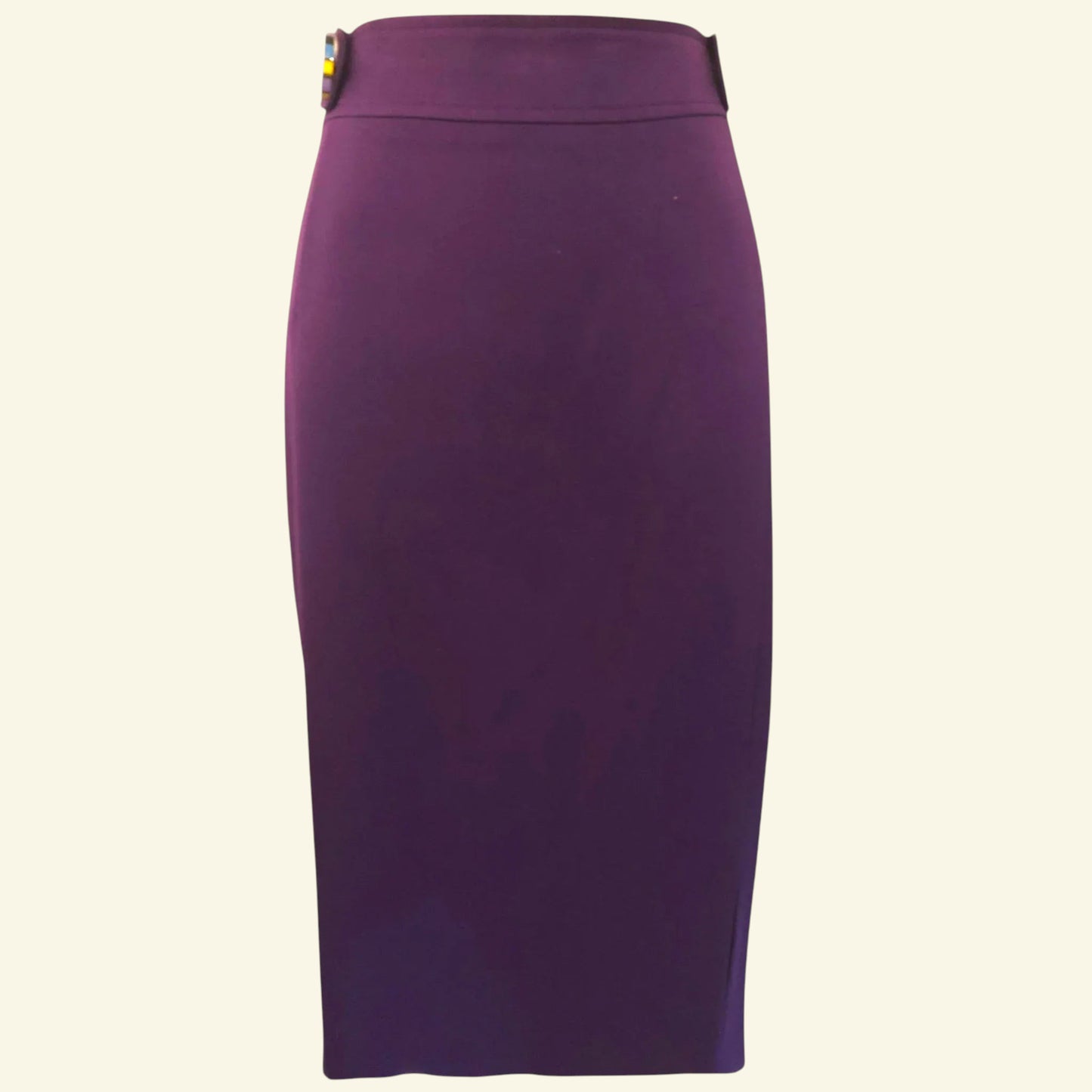 Versace Jeans Women's Purple Midi Pencil Skirt UK 12 US 8 EU 40 IT 44 - Timelessfashions