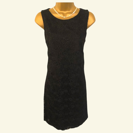 Whistles Black Lace Pencil Dress UK 8 US 4 EU 36 - Timelessfashions