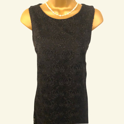 Whistles Black Lace Pencil Dress UK 8 US 4 EU 36 - Timelessfashions