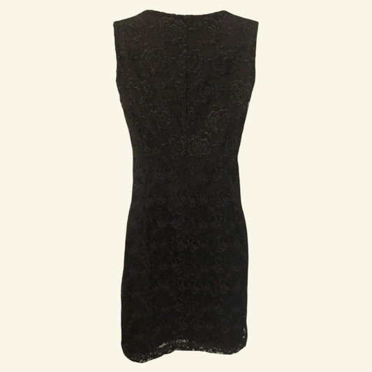 Whistles Black Lace Pencil Dress UK 8 US 4 EU 36 - Timelessfashions