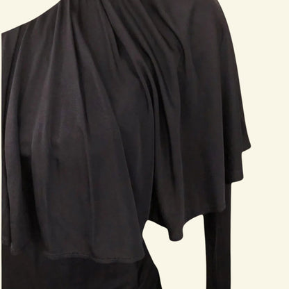 Yigal Azrouel Storm Blue One Shoulder One Sleeve Dress UK 8 US 4 EU 36 EU 34 - Timelessfashions