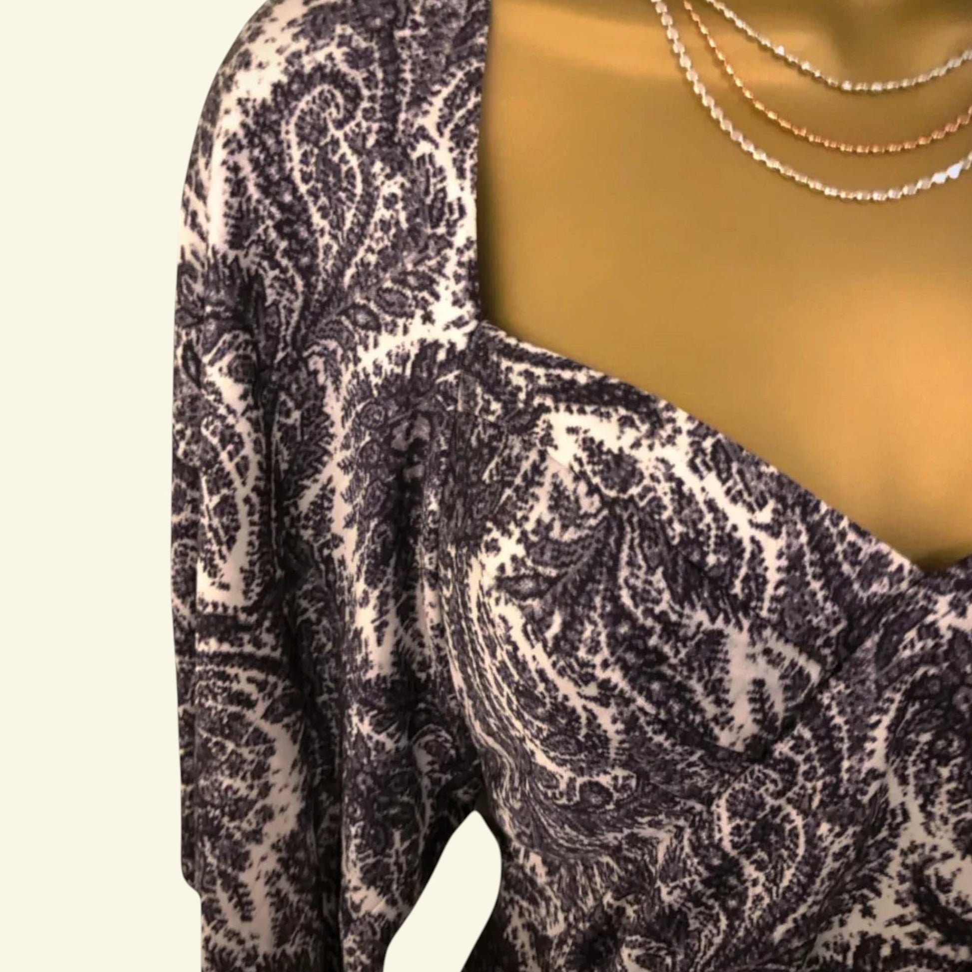 Yigal Azrouel Silk Paisley Print Kimono Style Ruched Dress UK 10 US 6 EU 38 - Timelessfashions