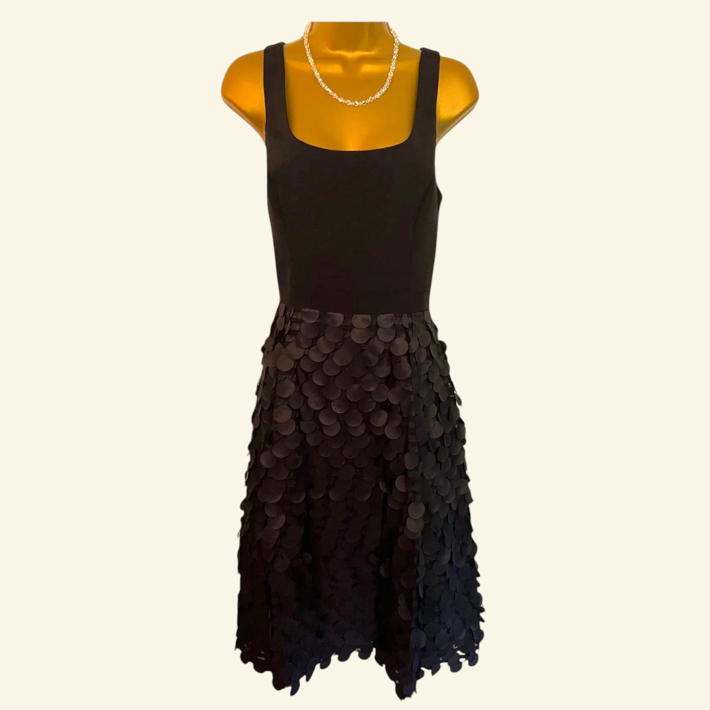 Phase Eight Black Fit & Flare Disc Detail Dress UK 12 US 8 EU 40 - Timelessfashions