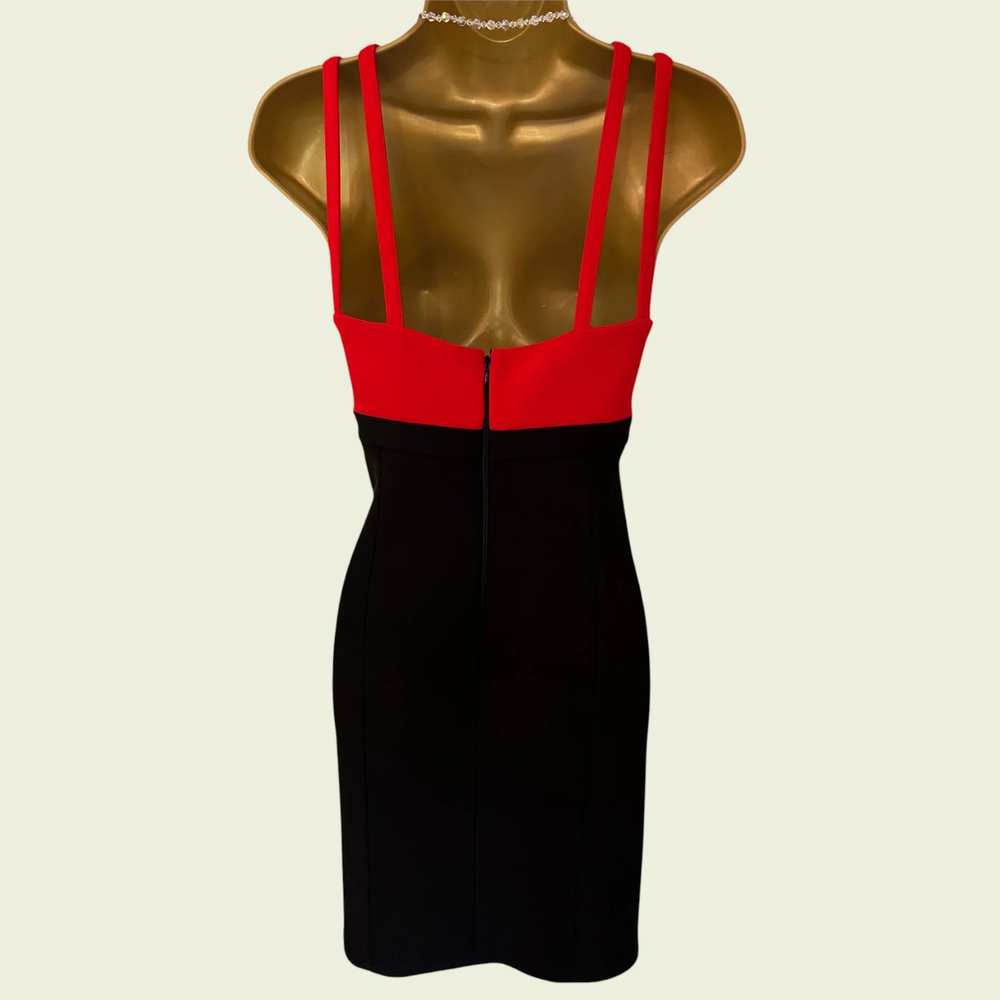 Coast Red & Black Multi Strap Mini Dress UK 12 US 8 EU 40 - Timelessfashions