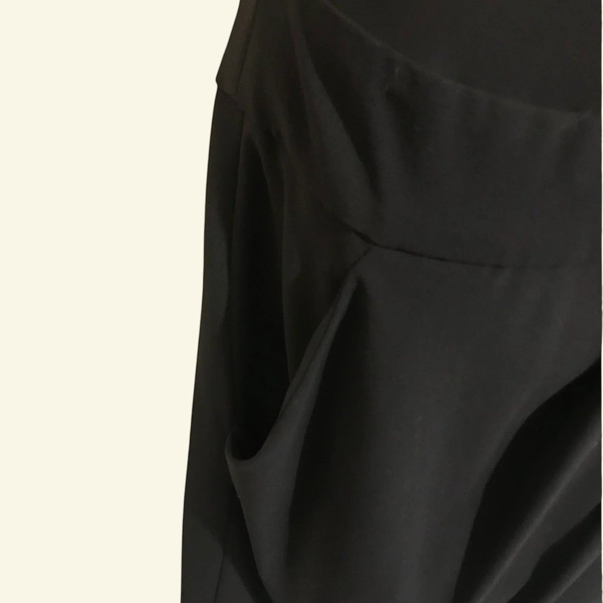 DKNY Donna Karan Women's Black Drop Waist Wool Dress UK 8 US 4 EU 36 - Timelessfashions