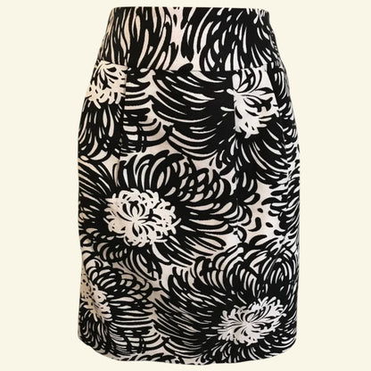 FWM Fenn Wright Manson Black & White Skirt UK 12 US 8 EU 40 - Timelessfashions