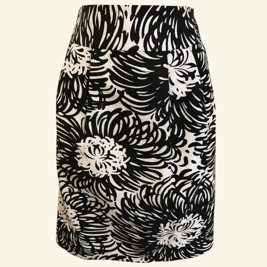 FWM Fenn Wright Manson Black & White Skirt UK 12 US 8 EU 40 - Timelessfashions