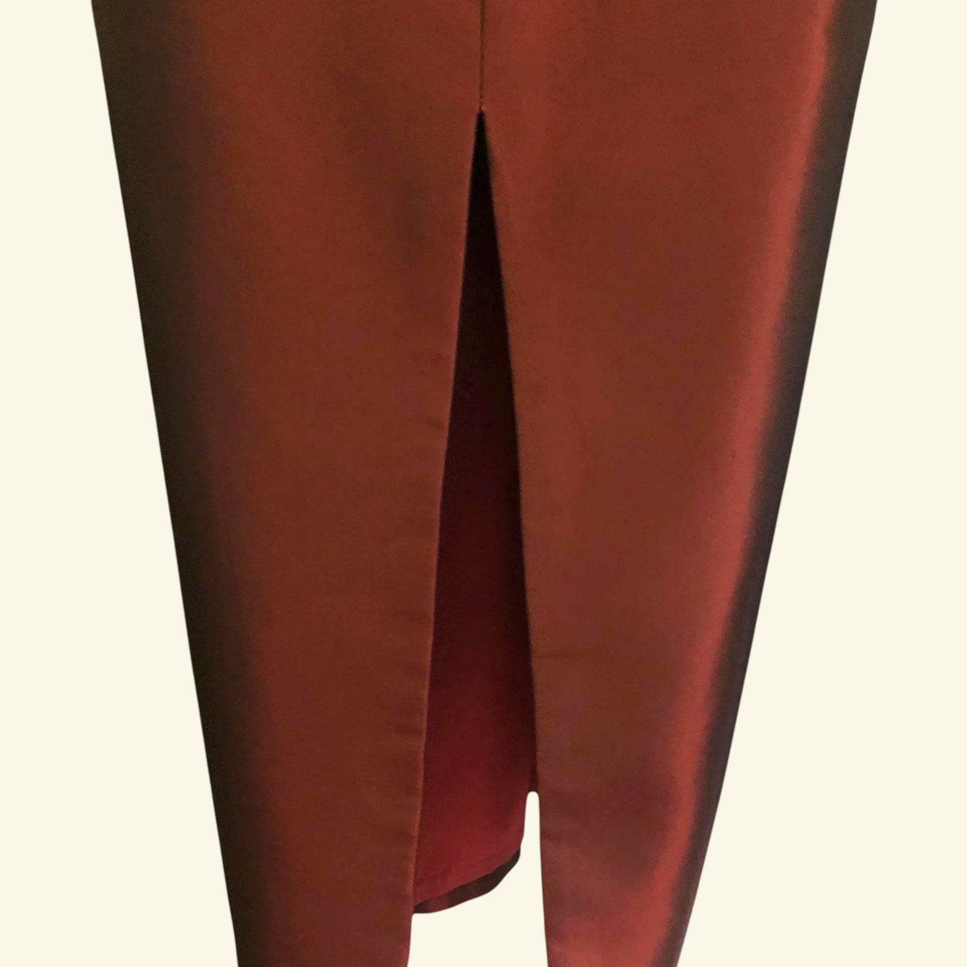 LaundryBy Shelli Segal Long Claret Satin Skirt & Backless Bodice UK 10 UK 6 EU 38 - Timelessfashions