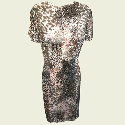 Gerry Weber Women's Kleider Lemon Twist Beige Dress UK 14 US 10 EU 43 - Timelessfashions