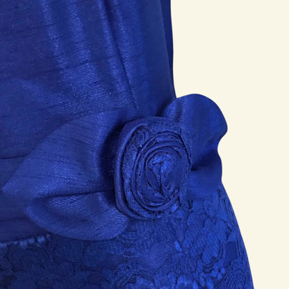 Michaela Louisa Royal Blue Lace Special Occasion Outfit UK 10 US 6 EU 38 - Timelessfashions
