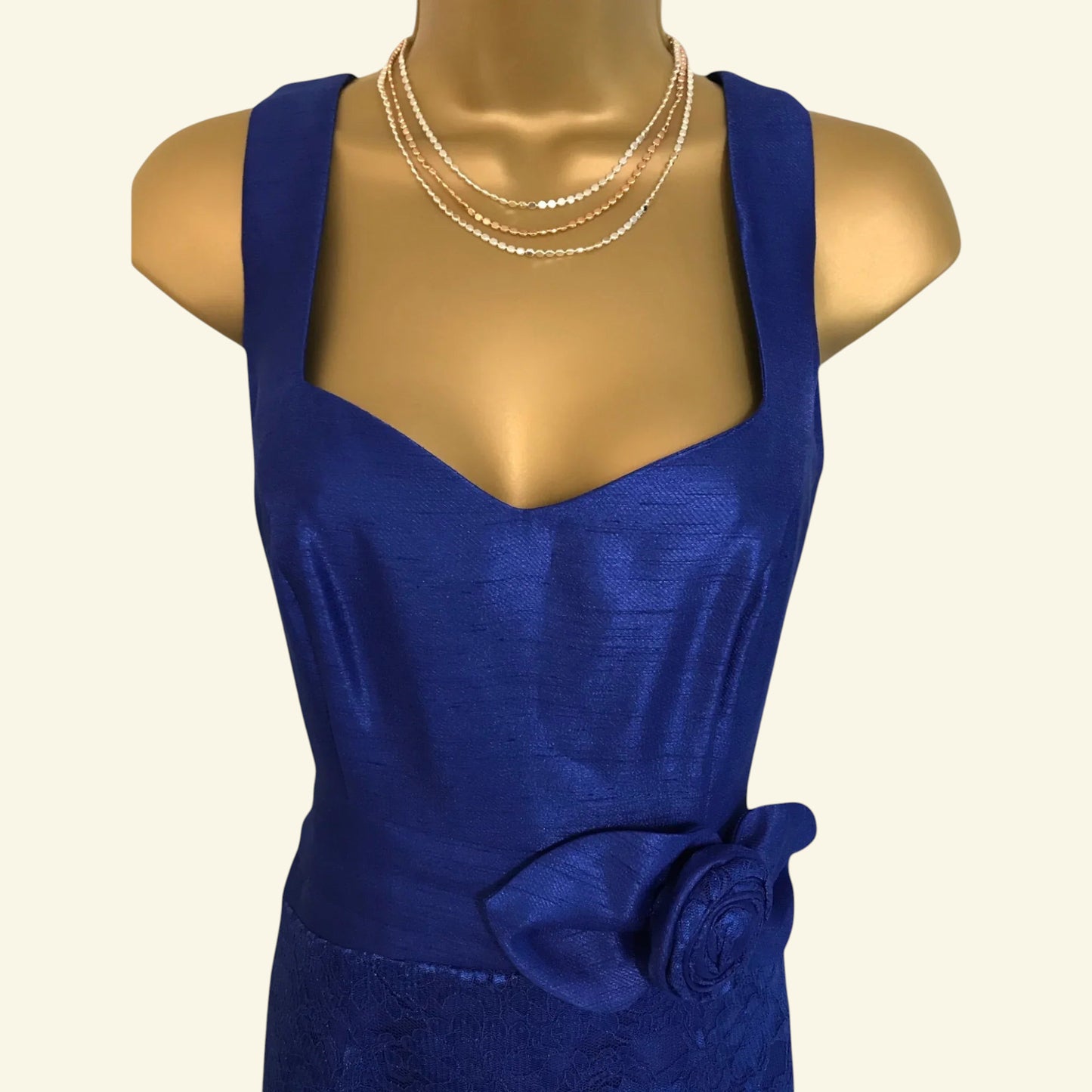 Michaela Louisa Royal Blue Lace Special Occasion Outfit UK 10 US 6 EU 38 - Timelessfashions