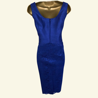 Michaela Louisa Royal Blue Lace Special Occasion Outfit UK 10 US 6 EU 38 - Timelessfashions