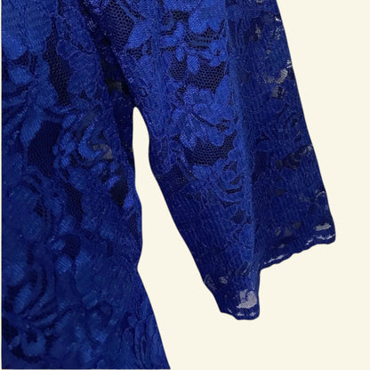 Michaela Louisa Royal Blue Lace Special Occasion Outfit UK 10 US 6 EU 38 - Timelessfashions