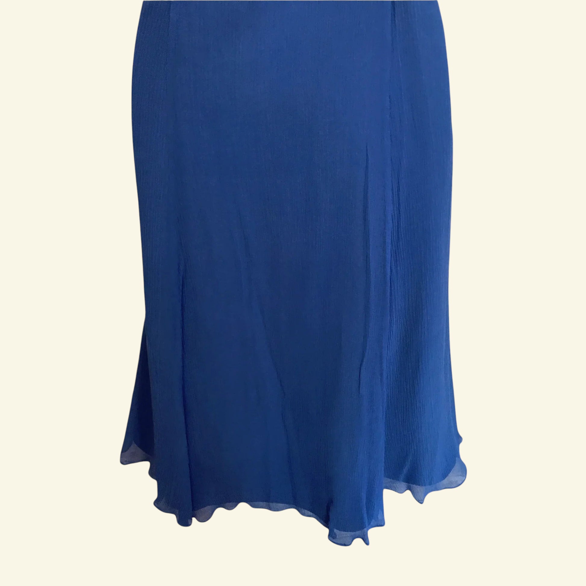 Monsoon Rhumba Blue One Shoulder Silk Dress UK 10 US 6 EU 38 - Timelessfashions