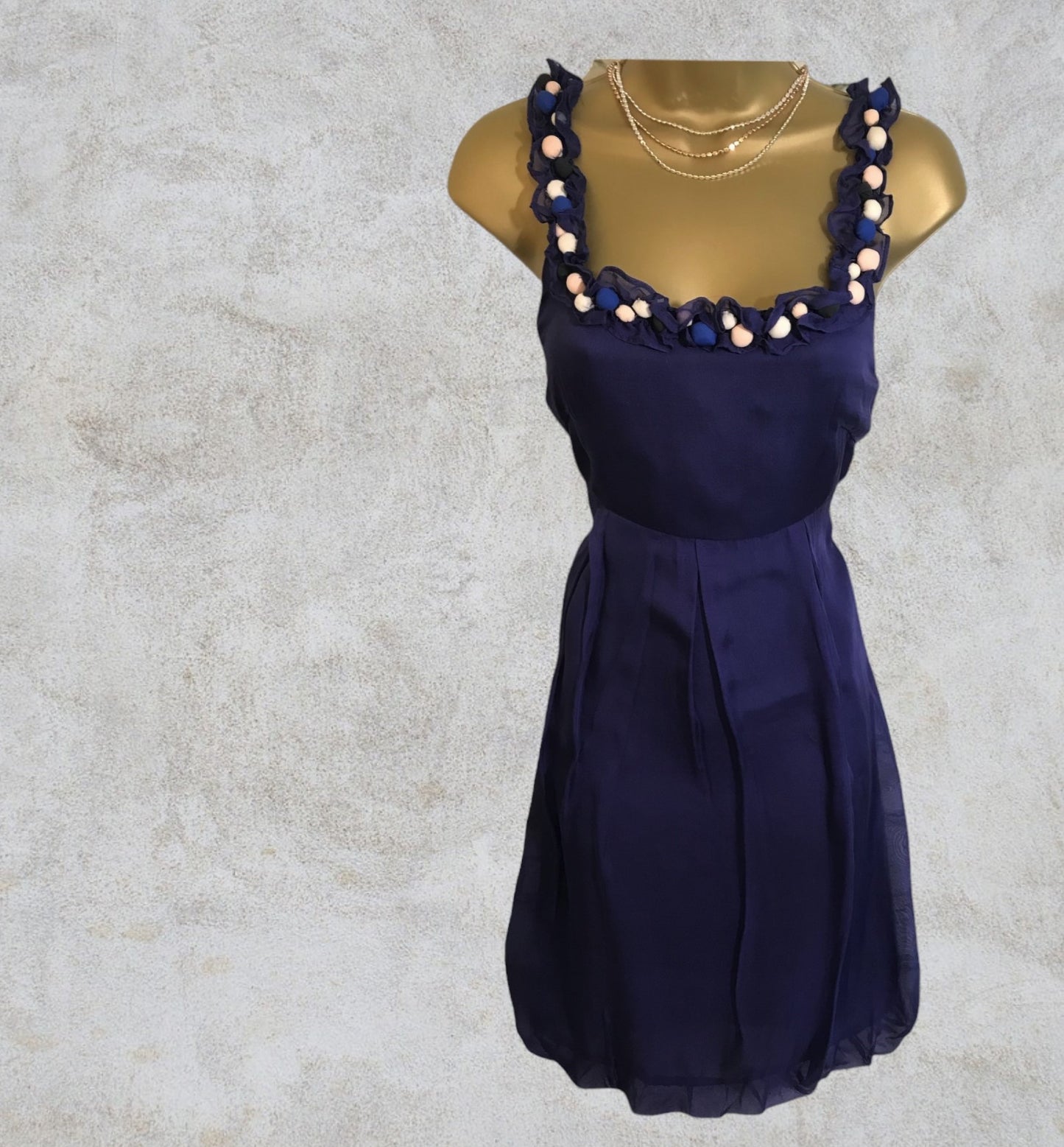 Vero Moda Women's Purple Silk Mini Dress Size S UK 8 Timeless Fashions