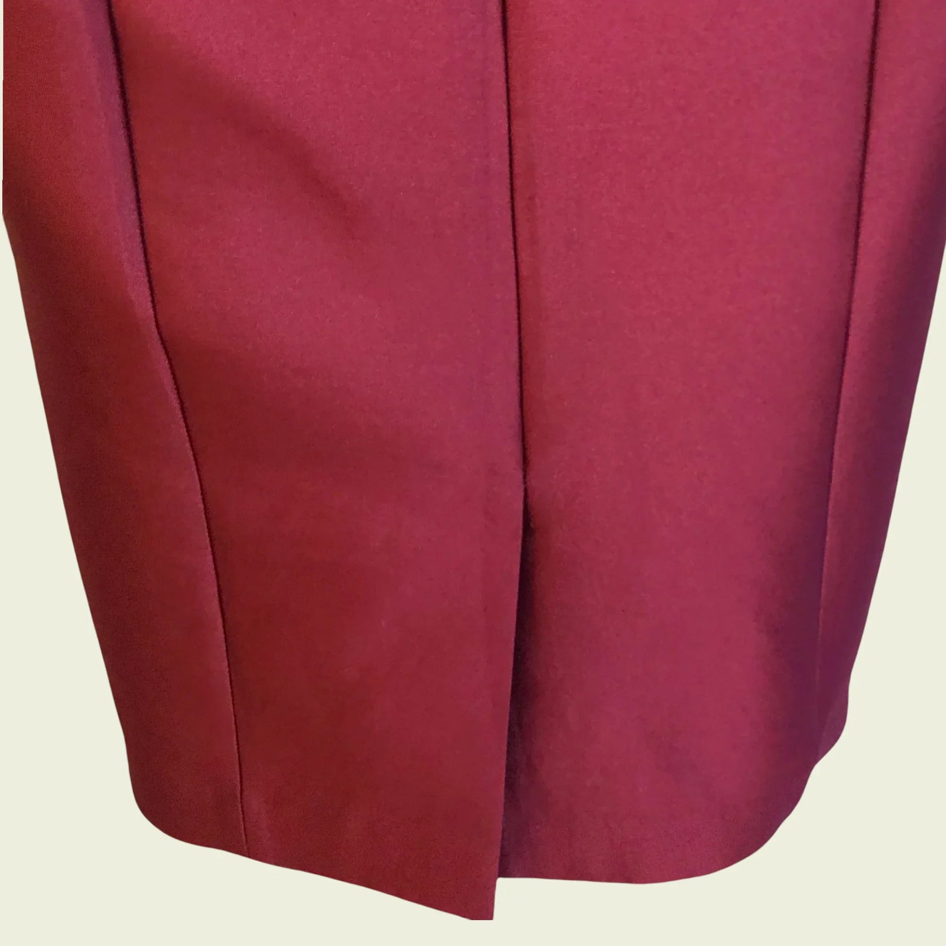Veni Infantino for Ronald Joyce Women's Claret Satin Pencil Dress UK 8 US 4 EU 36 IT 40 - Timelessfashions
