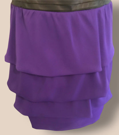 Reiss Women's Black & Purple Helga Evening Dress UK 8 US 4 EU 36 Timeless Fashions