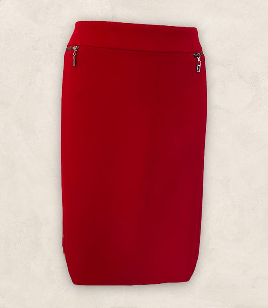 Gerry Weber Red Pencil Skirt, Office, Business UK 18 US 14 EU 46 Timeless Fashions