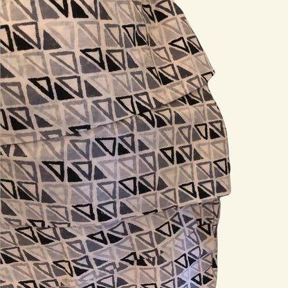 Yigal Azrouel Geometric Print Asymmetric Layered Cotton Mini Skirt UK 8 US 4 EU 36 - Timelessfashions