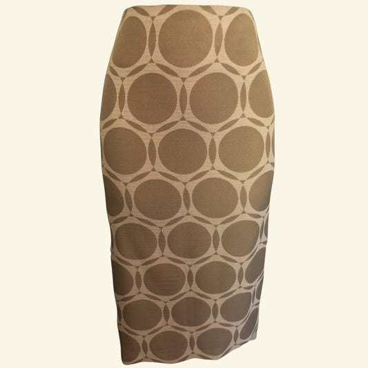 Libra Natural Geo Lined Print Pencil Skirt UK 12 US 8 EU 40 - Timelessfashions