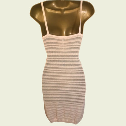 Hoss Intropia Beige Knitted Mini Dress UK 12 US 8 EU 40 - Timelessfashions