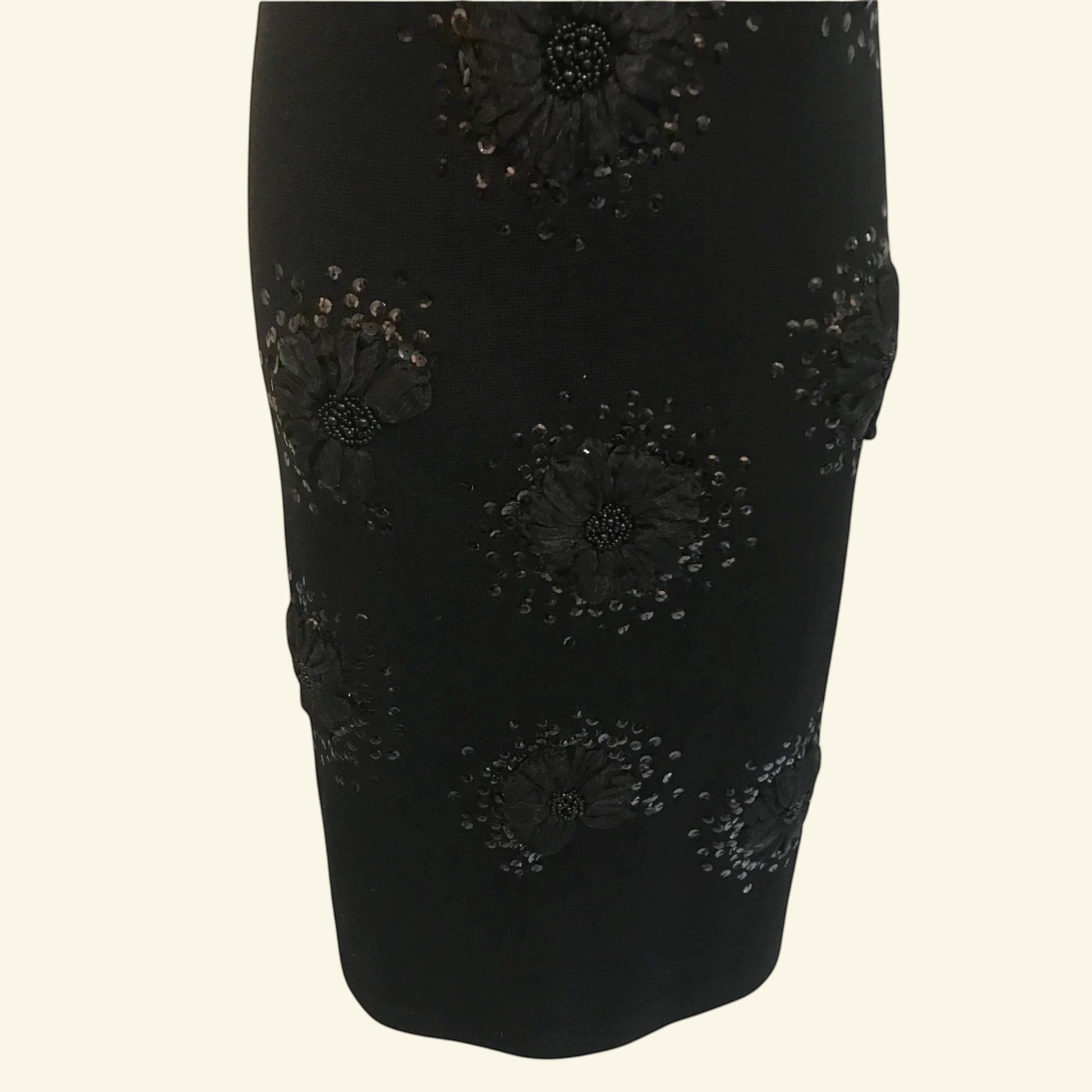 Fenn Wright Manson Ponte Roma Black Wool Dress UK 12 US 8 EU 40 - Timelessfashions