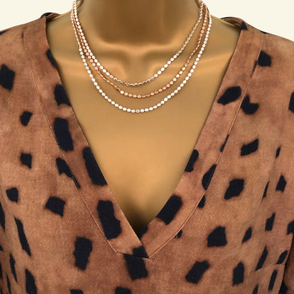 Marie Mero Brown Animal Print Short Sleeve Top UK 10 US 6 EU 38 - Timelessfashions