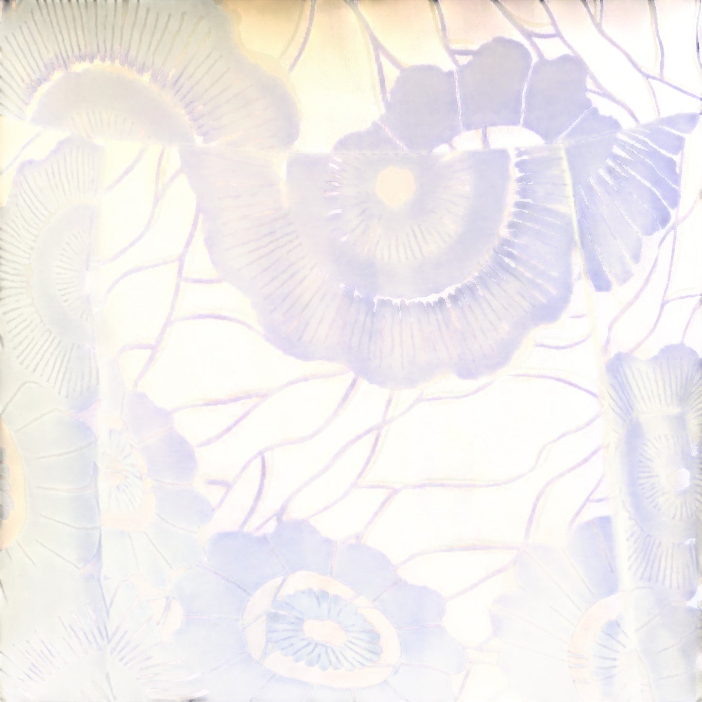 Dickins & Jones Purple & Ivory Cotton & Silk Skirt UK 12 US 8 EU 40 - Timelessfashions