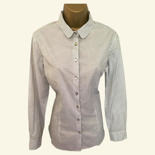 Haines & Bonner White Cotton Shirt UK 14 US 10 EU 42 - Timelessfashions