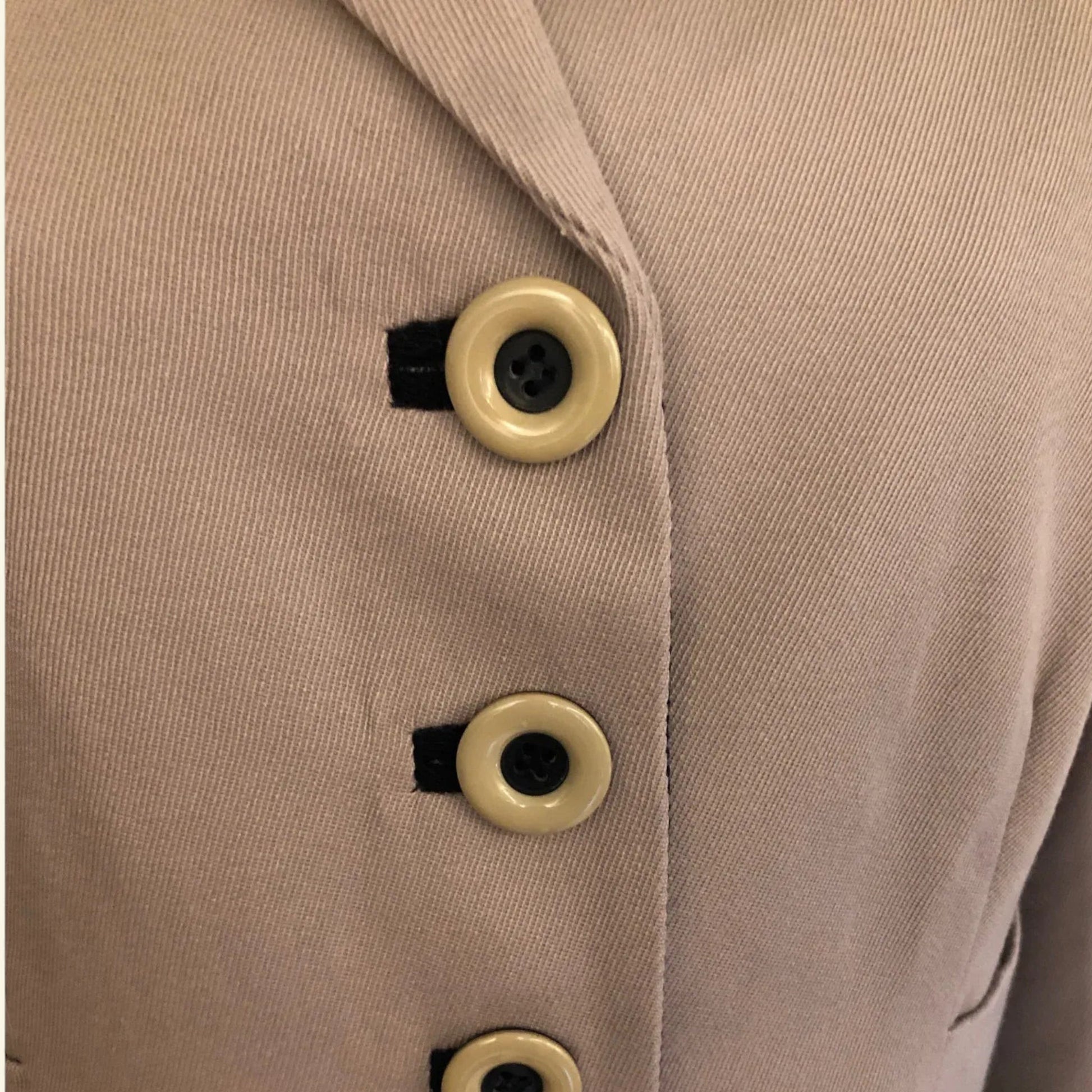 Hobbs Beige Wool Box Jacket UK 14 US 10 EU 42 - Timelessfashions