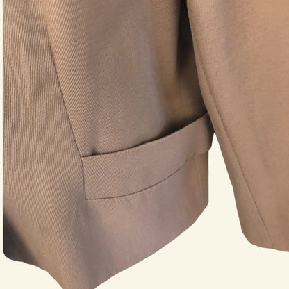 Hobbs Beige Wool Box Jacket UK 14 US 10 EU 42 - Timelessfashions