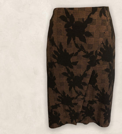 Marie Mero Glazed Ginger Wrap Style Skirt UK 16 EU 44 US 12 Timeless Fashions