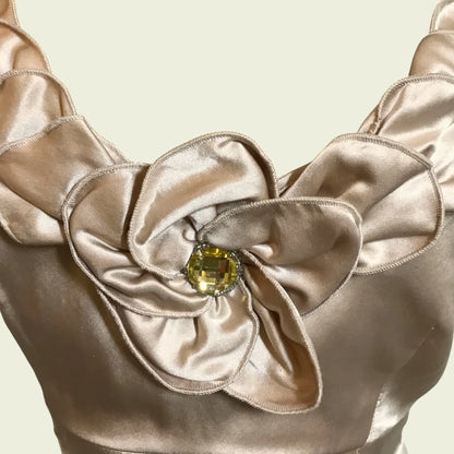 Phase Eight Whisky Cream Silk Evening Top UK 10 US 6 EU 38 - Timelessfashions