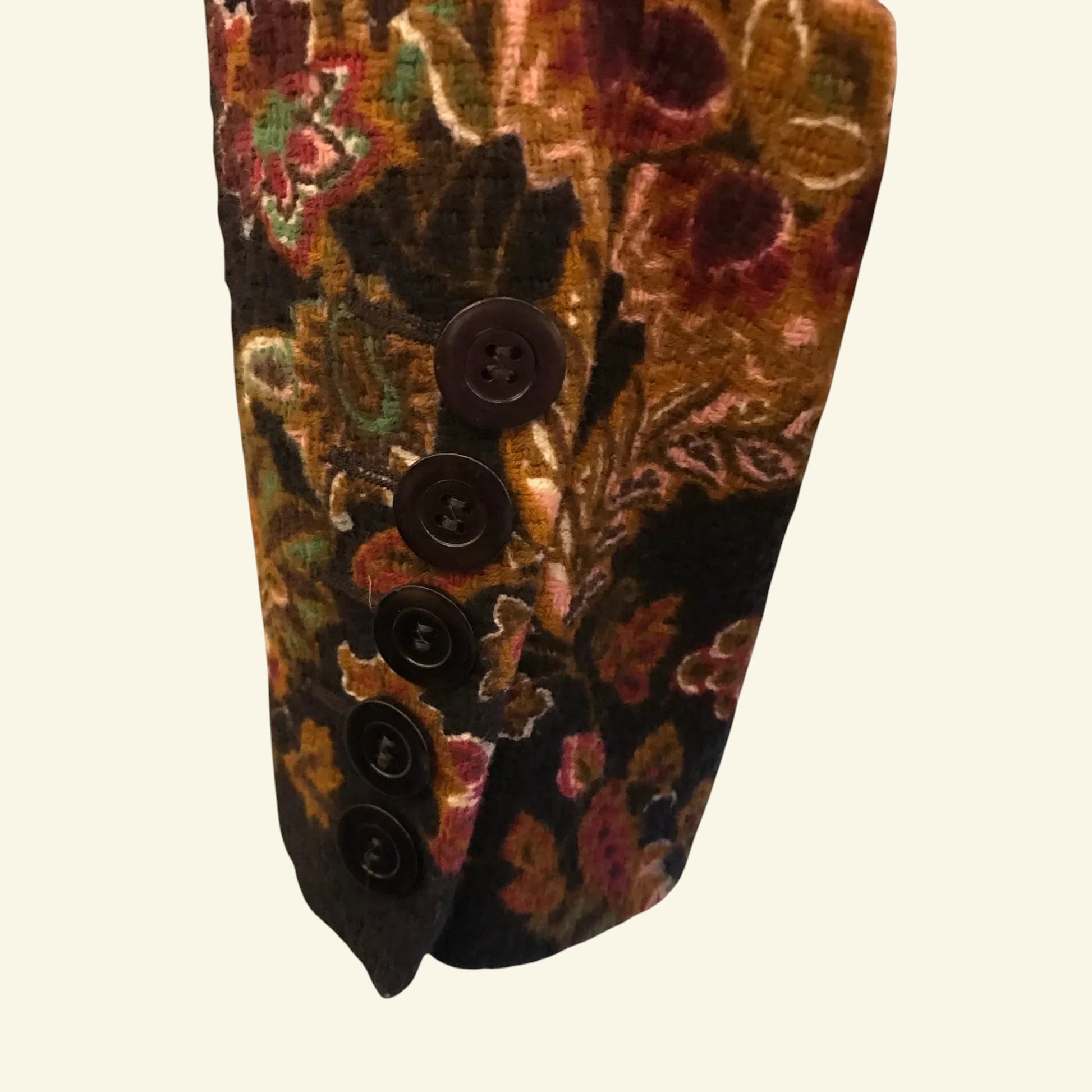 Paul Costelloe Collection Women's Floral Tapestry Cotton Jacket UK 10 US 6 EU 38 - Timelessfashions