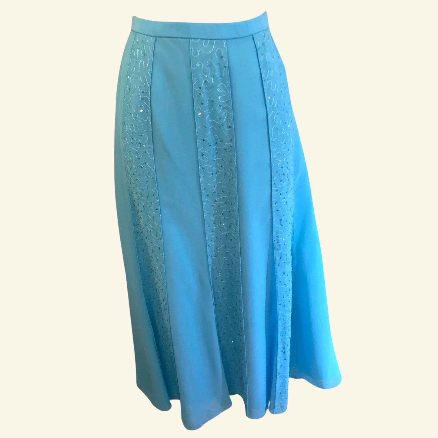 Gina Bacconi Turquoise Chiffon 3 Piece Special Occasion Outfit UK 12 US 8 EU 40 - Timelessfashions