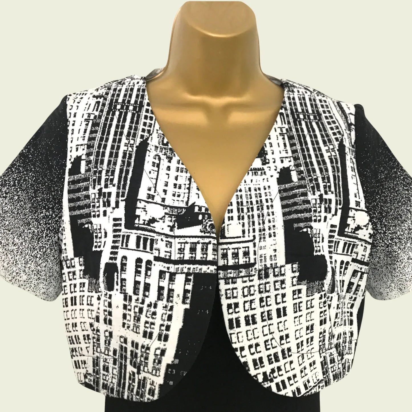 Hug An´ Co France Black & White Dress and Bolero UK 10 US 6 EU 38 - Timelessfashions