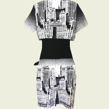 Hug An´ Co France Black & White Dress and Bolero UK 10 US 6 EU 38 - Timelessfashions