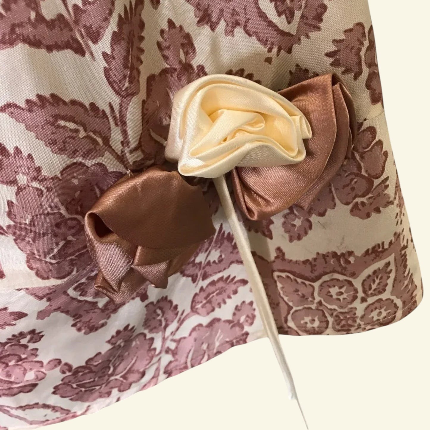 Day Birger et Mikkelsen Dusky Pink & Cream Silky Floral Skirt UK 10 US 6 EU 38 - Timelessfashions