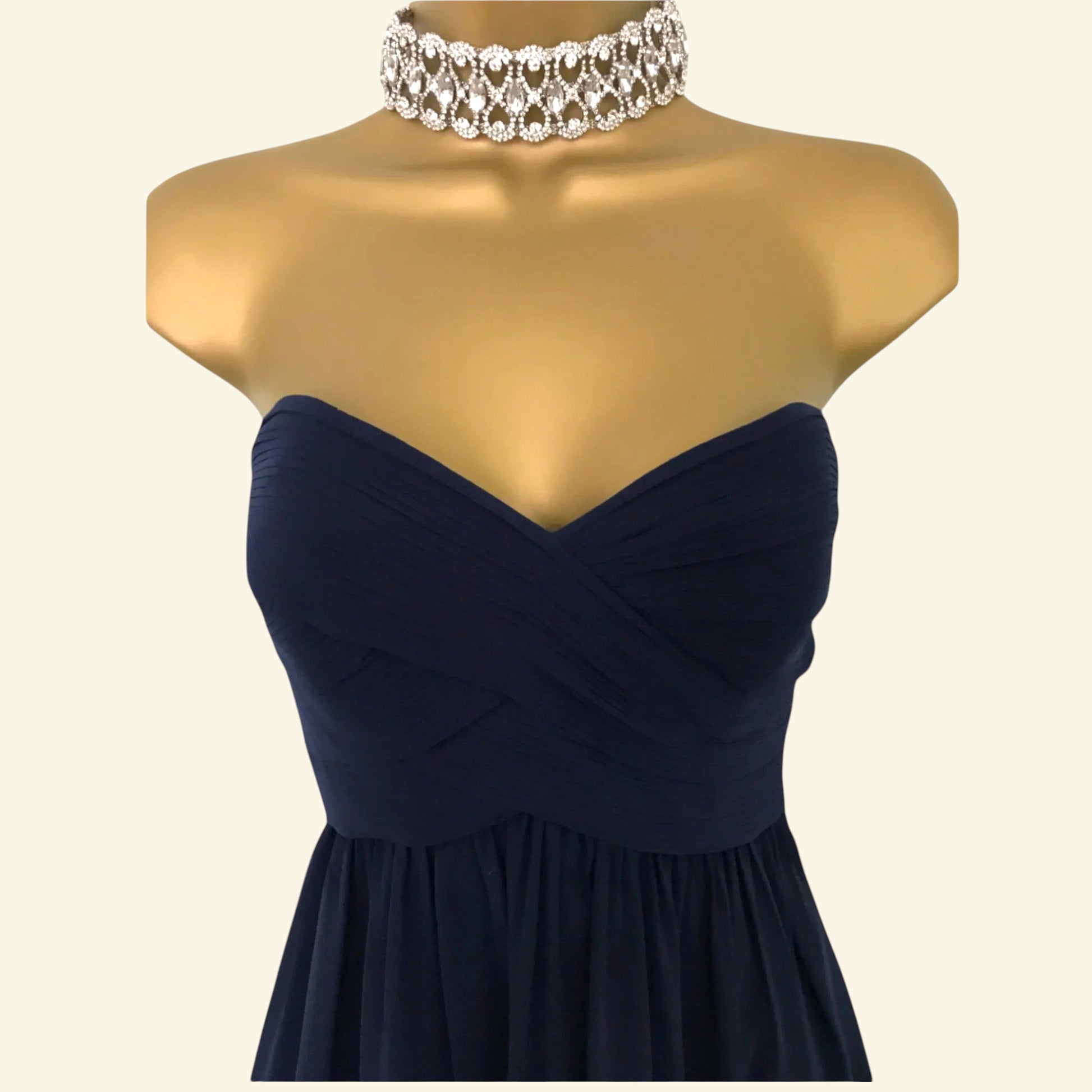 Coast Tamara French Navy Chiffon Dress UK 8 US 4 EU 36 - Timelessfashions